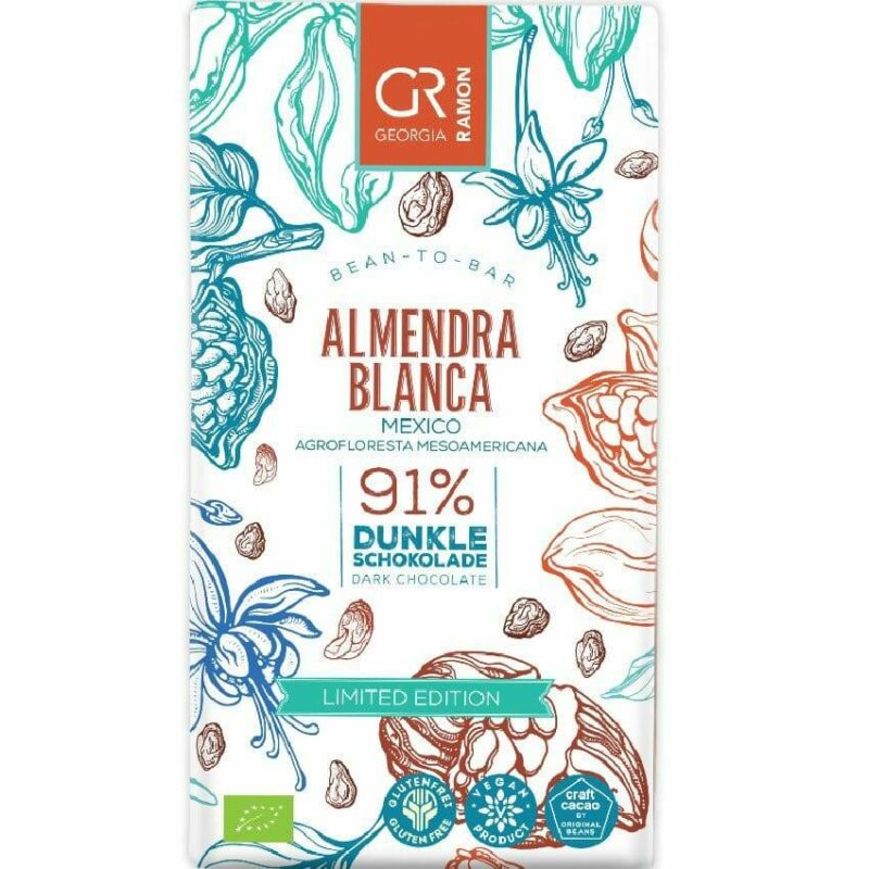 georgia ramon mexico almendra blanca 91 procent puur vegan