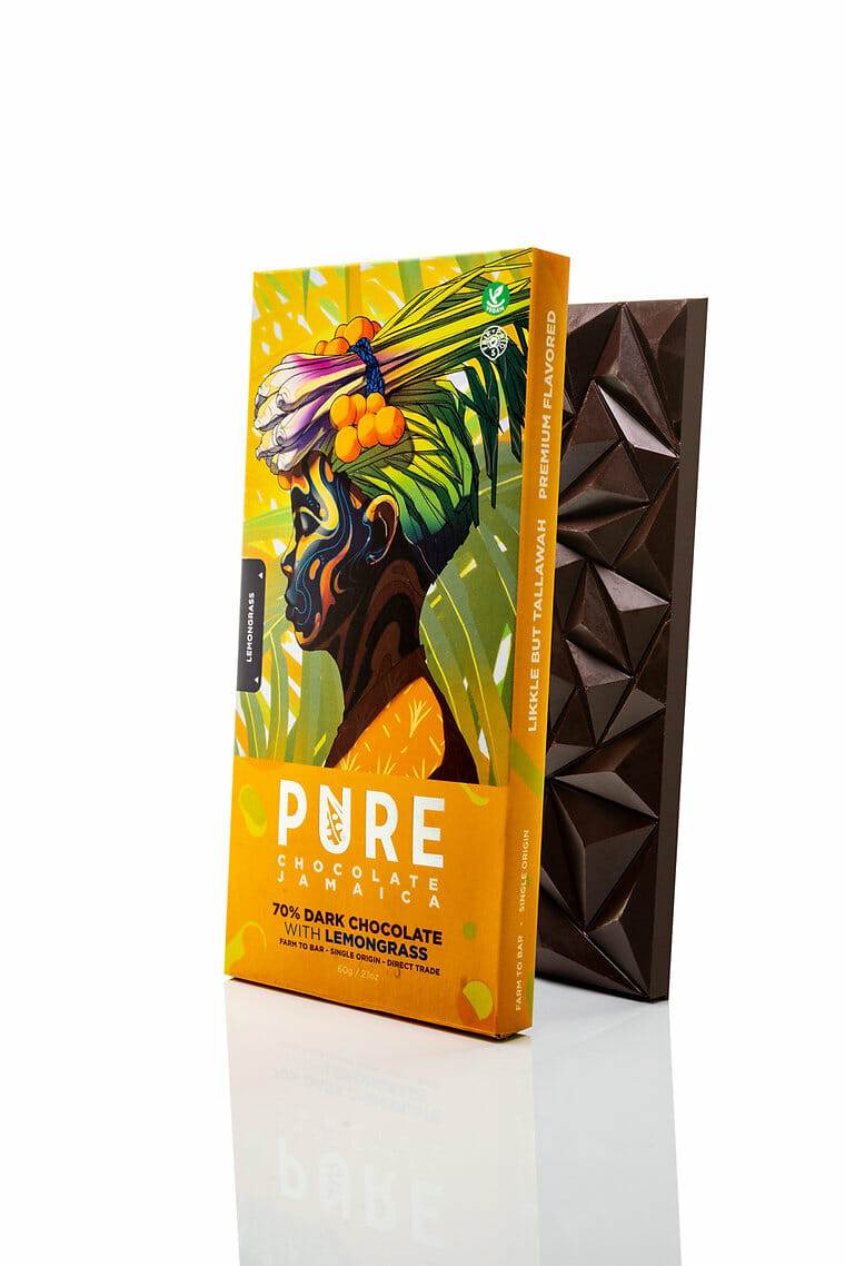 Dark Chocolate Company with lemongrass 70 percent