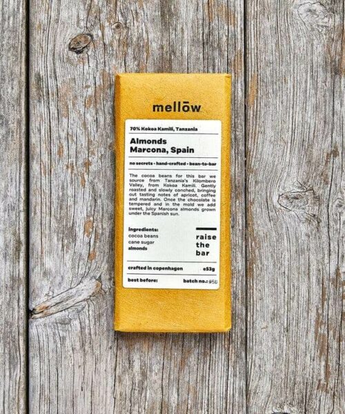 mellow chocolate origine tanzania 70 procent met amandelen